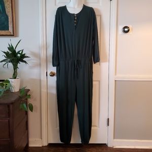 Plus Size Long Sleeve Jumpsuit